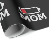 Mom Batterij Lage Vermoeide Grappige Moederdag Cadeaupapier (Rol Hoek)
