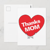MOM BEDANKT BRIEFKAART (Voorkant / Achterkant)
