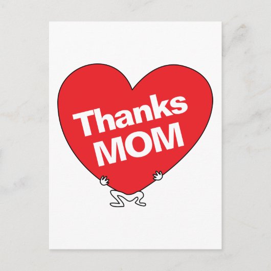 MOM BEDANKT BRIEFKAART (Voorkant)