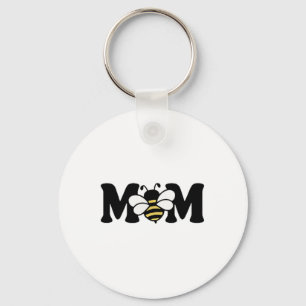 Mom Bee Schattigee Bijenteelt 1e Verjaardag Matchi Sleutelhanger