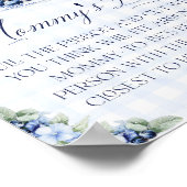 Mom Belly Blueberry Pannenkoek Baby Brunch Poster (Hoek)