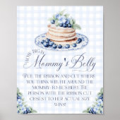 Mom Belly Blueberry Pannenkoek Baby Brunch Poster (Voorkant)