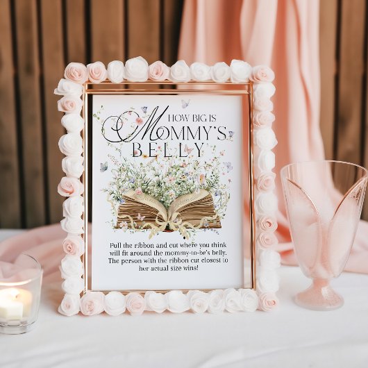 Mom Belly Nieuw Chapter Book Theme Wildflower Poster