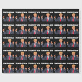 MOM BIRTHDAY DONALD TRUMP WRAPPING PAPIER (Vlak)