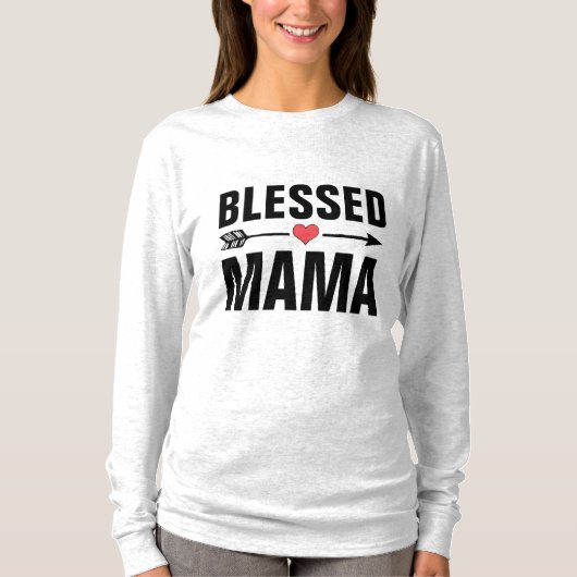 MOM BLESSED MAMA T-shirt (Voorkant)