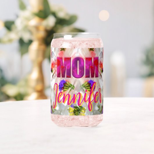 'Mom-Boss-Fire' – Diseño floral en cubos  Blikvorm Glas (Insitu (Huwelijk))