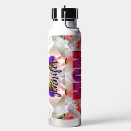 'Mom-Boss-Fire' – Diseño floral en cubos  Waterfles