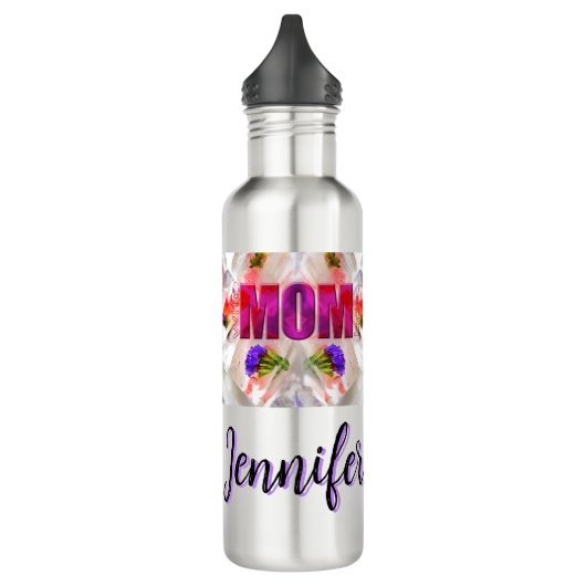 'Mom-Boss-Fire' – Diseño floral en cubos Waterfles (Links)