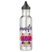'Mom-Boss-Fire' – Diseño floral en cubos Waterfles (Rechts)