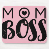 MOM BOSS Modern Typografie script Trendy Chic Muismat (Voorkant)