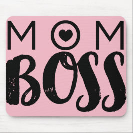 MOM BOSS Modern Typografie script Trendy Chic Muismat