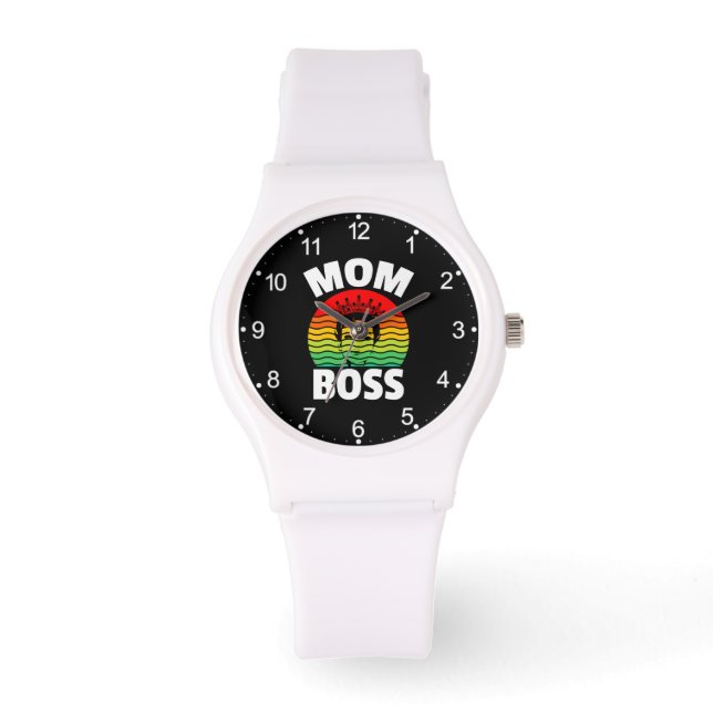 Mom Boss Moederdag Gift-66620 Horloge (Voorkant)