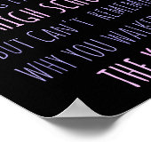 Mom Brain Funny Definition Quote Sarcasm Women Mot Poster (Hoek)