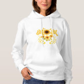 Mom Bright Leuke Zonnebloemen met Vlinders Hoodie (Voorkant)