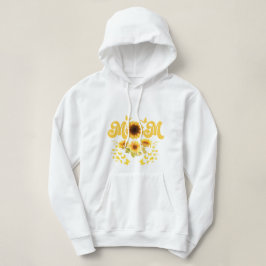 Mom Bright Leuke Zonnebloemen met Vlinders Hoodie