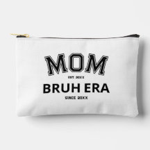 Mom Bruh Era Custom Jaar Zwart Logo Wit