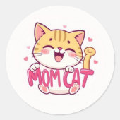 Mom Cat Sticker (Voorkant)