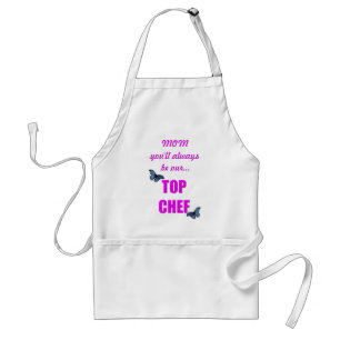 MOM... Chef bovenaan Standaard Schort