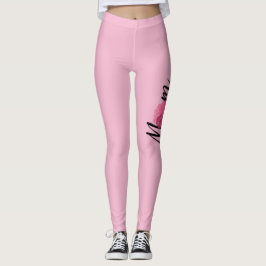 Mom Chic Roze stijl Bloemen Leggings