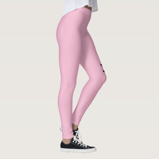 Mom Chic Roze  stijl Bloemen Leggings (Rechts)