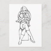 Mom & child briefkaart (Voorkant)