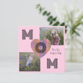 MOM Children's Custom Photos Roze Moederdag (Staand voorkant)