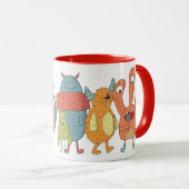  MOM Christmas PHOTO Gift Kids Cute Funny Monsters Mok (Voorkant rechts)