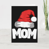 Mom Christmas Santa Matching Family  Kaart (Voorkant)