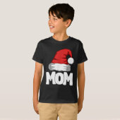 Mom Christmas Santa Matching Family  T-shirt (Voorkant volledig)