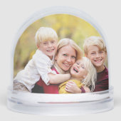 Mom Christmas Stocking Stuffer Custom 2 Photo Sneeuwbol (Voorkant)