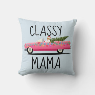 MOM CLASSY MAMA PINK CLASSIC CAR KUSSENS