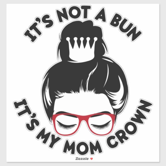 Mom Crown Sticker (Vel)