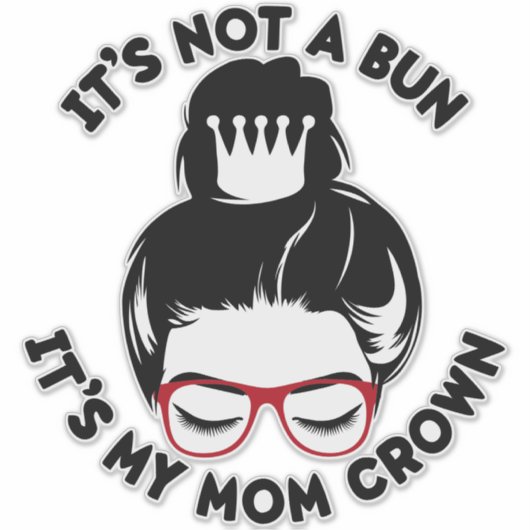 Mom Crown Sticker (Voorkant)