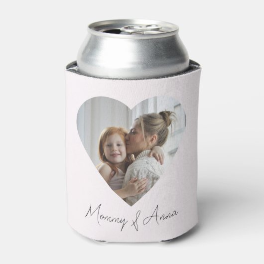 Mom Custom Name & Photo | Personalized Can Cooler (Blikje Voorkant)