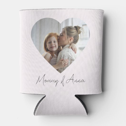 Mom Custom Name & Photo | Personalized Can Cooler (Voorkant)