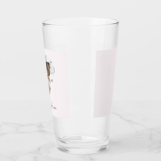 Mom Custom Name & Photo | Personalized Glass Cup Glas (Links)
