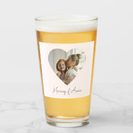 Mom Custom Name & Photo | Personalized Glass Cup Glas