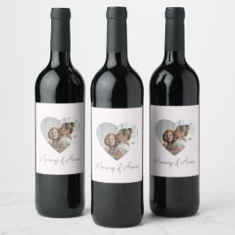 Mom Custom Name & Photo | Personalized Wine Label Wijn Etiket