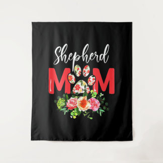 Mom Cute German Shepherd Wandkleed
