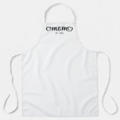 Mom Cute Hearts Script Schort (Voorkant)