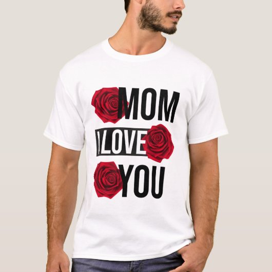 MOM DAT IK VAN JE hou T-shirt (Voorkant)