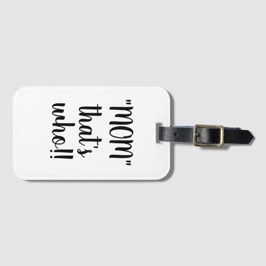 MOM dat is wie Bagagelabel (Voorkant (horizontaal))