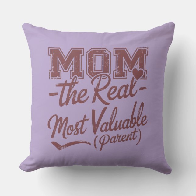 MOM - de echte MVP (meest waardevolle ouder) Buitenkussen (Voorkant)