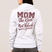 MOM - de echte MVP (meest waardevolle ouder) Hoodie (Achterkant)
