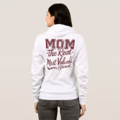 MOM - de echte MVP (meest waardevolle ouder) Hoodie (Achterkant volledig)