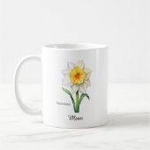 Mom December Birth Flower Narcissus Koffiemok (Links)