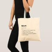 Mom Definition Canvas tas - Grappig Moederdag cade (Voorkant (product))