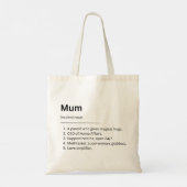Mom Definition Canvas tas - Grappig Moederdag cade (Achterkant)
