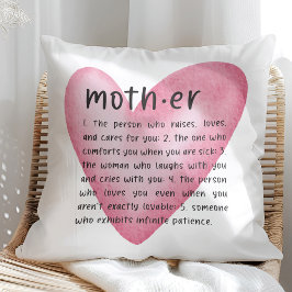 Mom Definition Heart Pillow Kussen