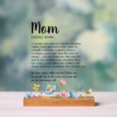 Mom Definition Wildflower Acryl Bord (Neutraal)